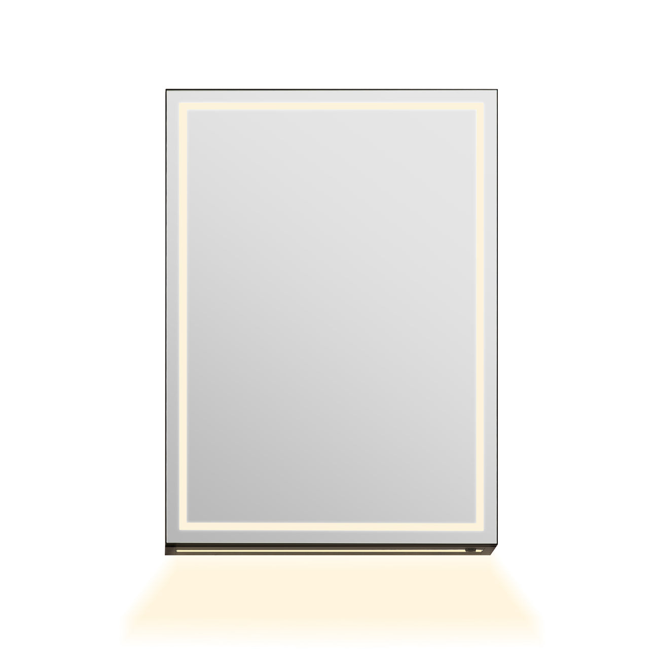 Hesili Rectangular Frameless Surface-Mount LED Lighted Bathroom Mirror Medicine Cabinet