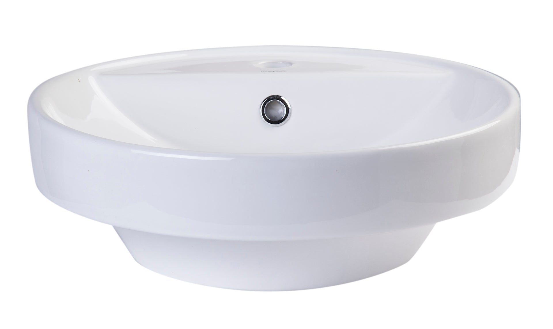 EAGO BA141  18" ROUND CERAMIC ABOVE MOUNT BATHROOM BASIN VESSEL SINK